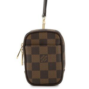 LOUIS VUITTON Etui / Okapi Size PM Damier Ebene Canvas Brown N61738